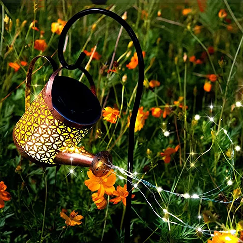 New Solar Garden Lights LED Watering Can Lamp with String Light Waterproof Decorative Kettle Art Lamp Courtyard Lawn Decoration
New Solar Garden Lights LED Watering Can Lamp with String Light Waterproof Decorative Kettle Art Lamp Courtyard Lawn Decoration
