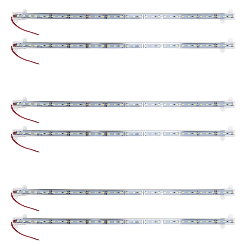 6X 50CM 12V 36 LED 5630 SMD Hard Strip Light Aluminum Shell With End Cap White
6X 50CM 12V 36 LED 5630 SMD Hard Strip Light Aluminum Shell With End Cap White