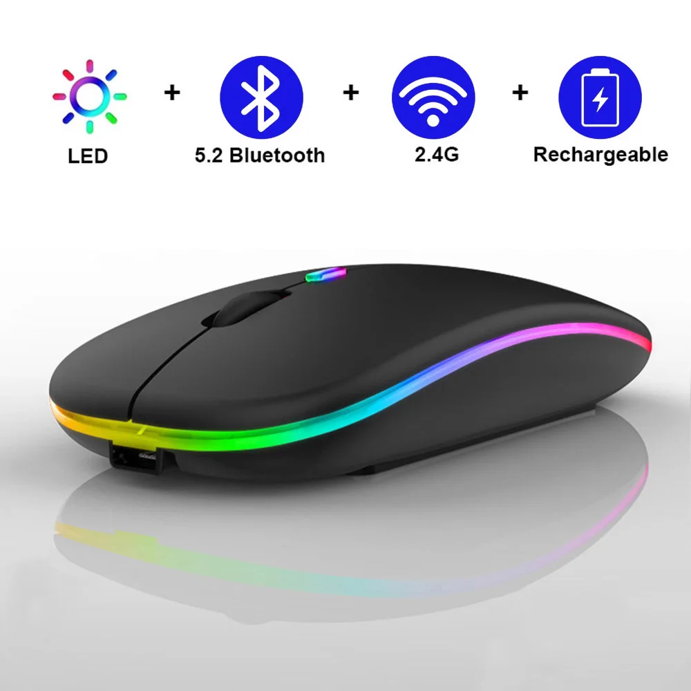 Rechargeable Wireless Mouse Computer Bluetooth Mouse Ergonomic Usb Mouse Silent Mause With Backlight RGB Mice For Laptop PC ipad
Rechargeable Wireless Mouse Computer Bluetooth Mouse Ergonomic Usb Mouse Silent Mause With Backlight RGB Mice For Laptop PC ipad