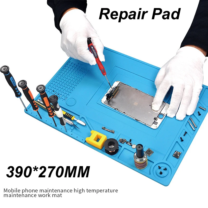 39*27CM Repair Pad Insulation Heat-Resistant Silicon Mat Pad Desk Platform for Mobile Cell Tool BGA Soldering Station
39*27CM Repair Pad Insulation Heat-Resistant Silicon Mat Pad Desk Platform for Mobile Cell Tool BGA Soldering Station
