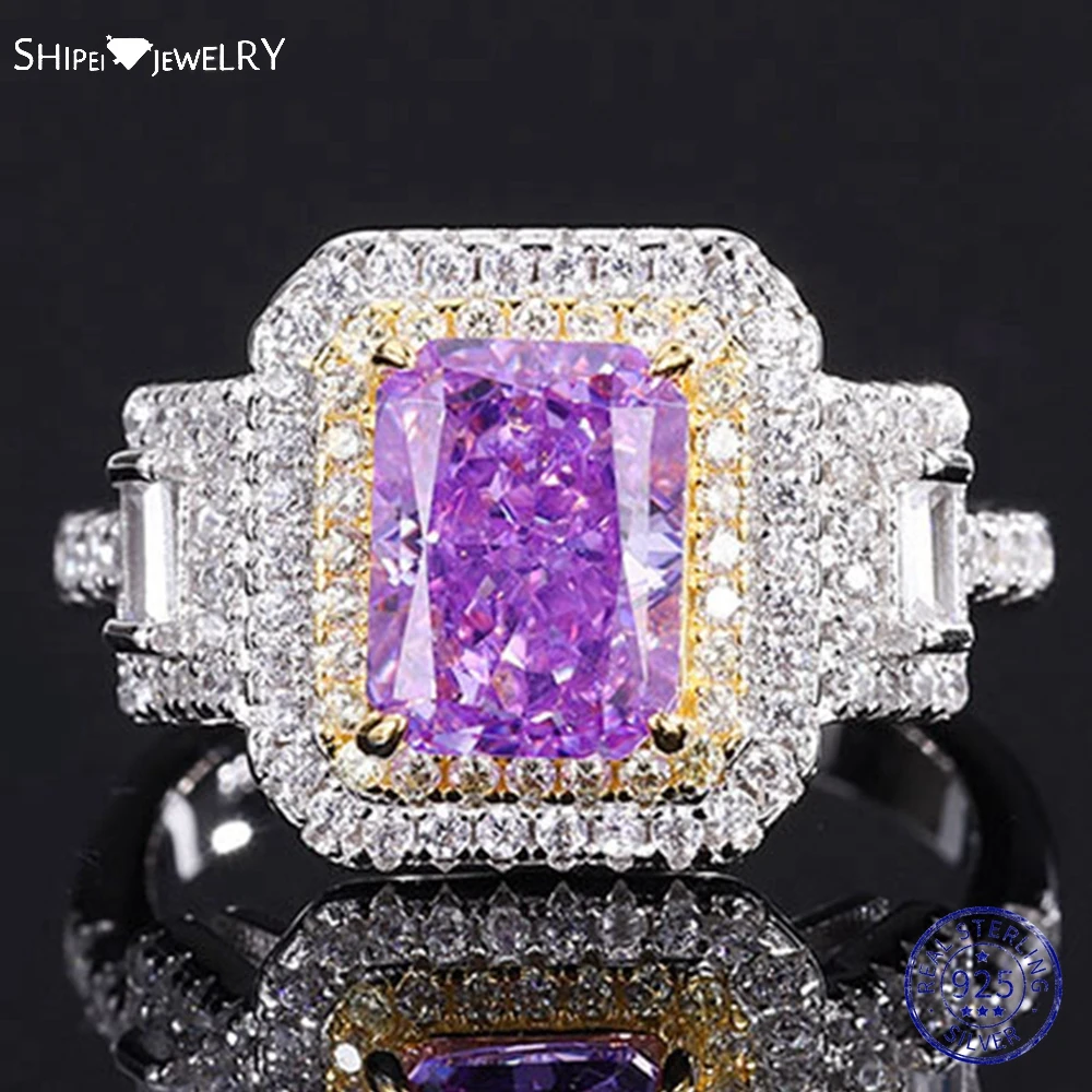 Shipei Bohemia 925 Sterling Silver Radiant Cut Created Moissanite Emerald Citrine Amethyst Gemstone Party Ring Fine Jewelry Gift
Shipei Bohemia 925 Sterling Silver Radiant Cut Created Moissanite Emerald Citrine Amethyst Gemstone Party Ring Fine Jewelry Gift