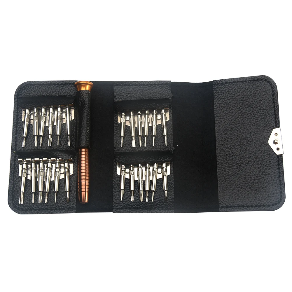 Professional 25 in High Precision Screwdriver Set Wallet Repair Tool Sets Multi Tools For Electronics PC Laptop Cellphone
Professional 25 in High Precision Screwdriver Set Wallet Repair Tool Sets Multi Tools For Electronics PC Laptop Cellphone