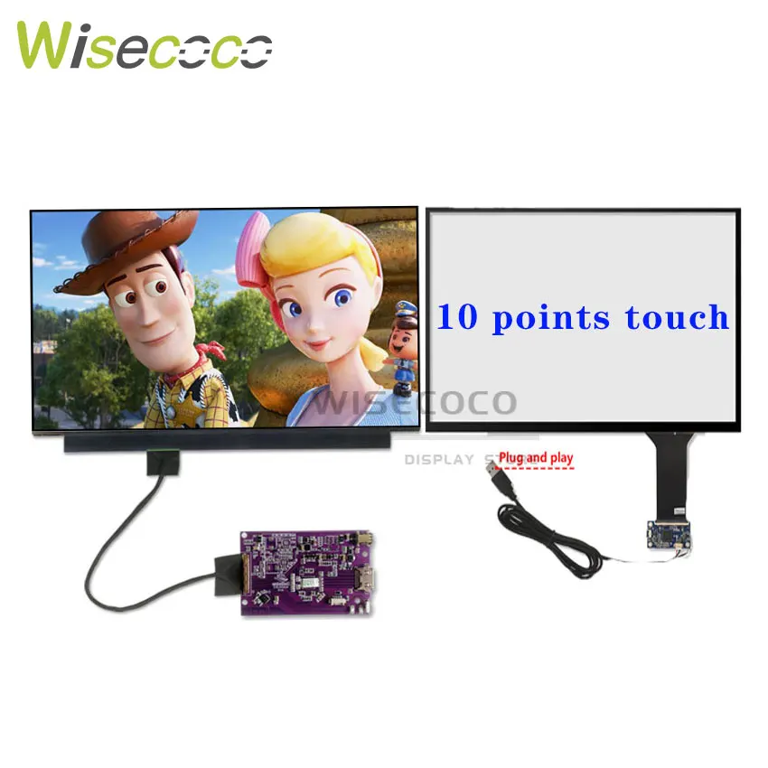 

Wisecoco 15.6 Inch 4K AMOLED Display OLED 3840x2160 IPS LCD Screen Touch Panel Raspberry Pi Laptop Driver Board 60hz UHD