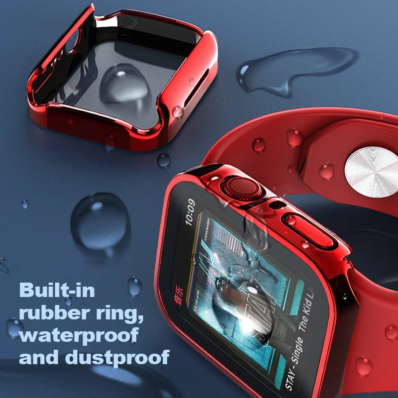 Tempered Glass Waterproof Case for Apple Watch Series 7 45mm 41mm Integrated Protective Sports Watch Case Dust-proof for iWatch7 
Tempered Glass Waterproof Case for Apple Watch Series 7 45mm 41mm Integrated Protective Sports Watch Case Dust-proof for iWatch7