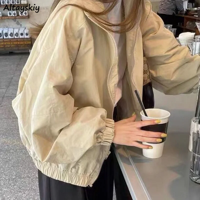 Safari Style Solid Jackets Women Loose Leisure BF Vintage American Style Unisex Students Ulzzang Simple Spring Outwear Popular
Safari Style Solid Jackets Women Loose Leisure BF Vintage American Style Unisex Students Ulzzang Simple Spring Outwear Popular