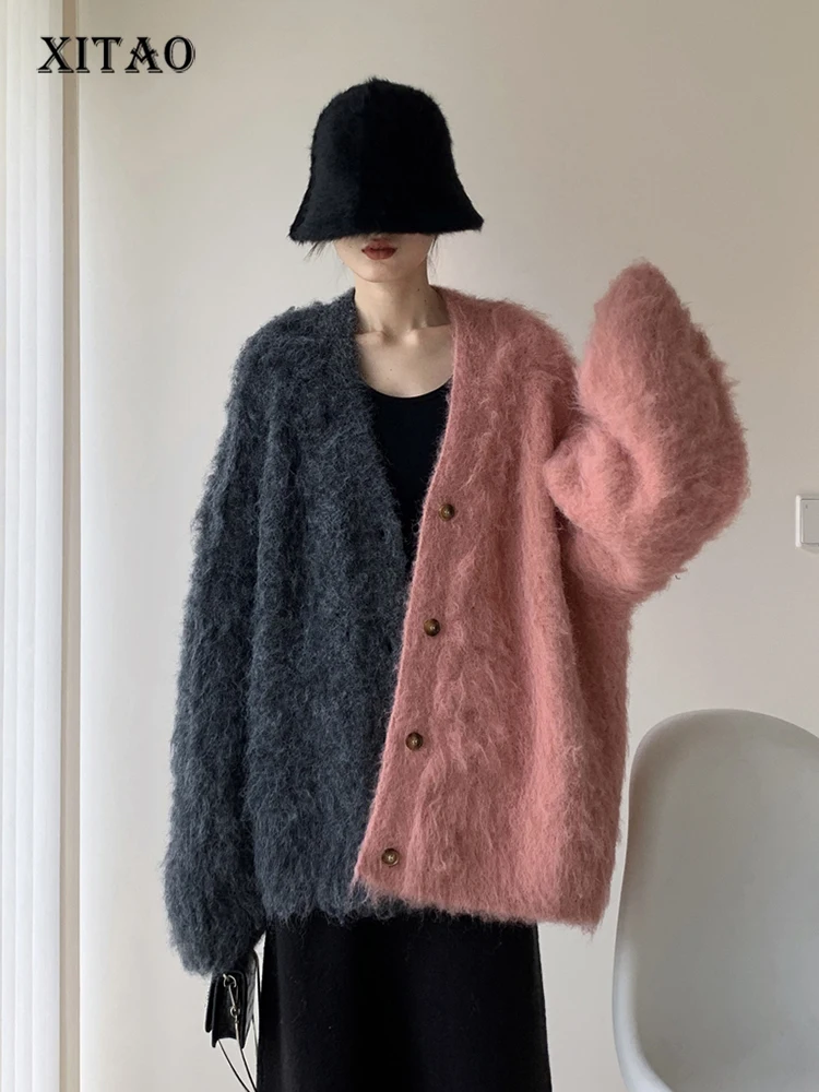 XITAO Asymmetrical Contrast Color Cardigan Fashion Casual Loose Women Knitting Sweater Coat Winter All-match New SMH10191
XITAO Asymmetrical Contrast Color Cardigan Fashion Casual Loose Women Knitting Sweater Coat Winter All-match New SMH10191
