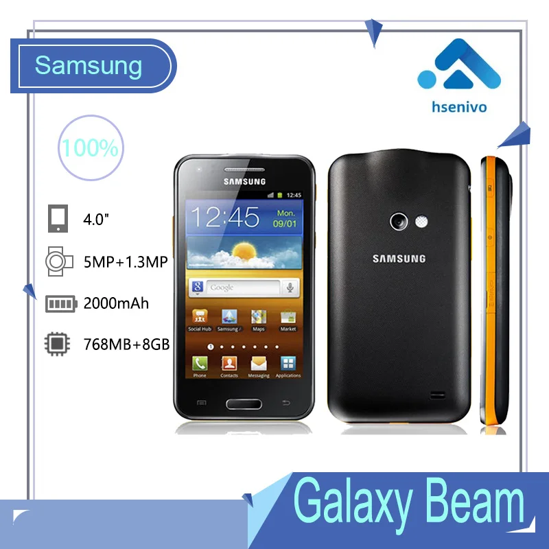 Восстановленный Оригинальный разблокированный смартфон Samsung i8530 Galaxy Beam