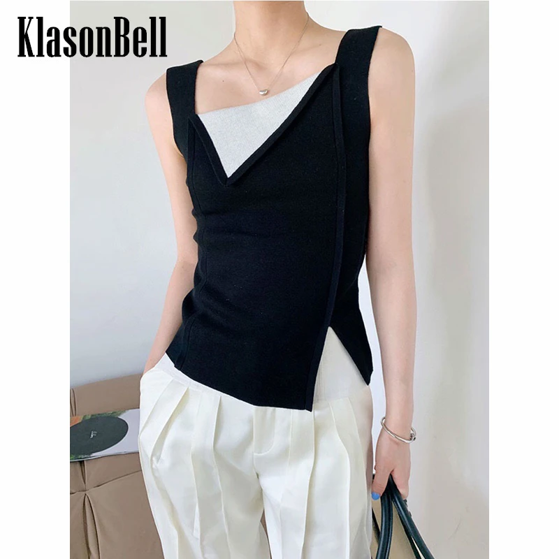 8,25 KlasonBell Асимметричный трикотажный тонкий короткий топ с разрезом для женщин
8,25 KlasonBell Асимметричный трикотажный тонкий короткий топ с разрезом для женщин