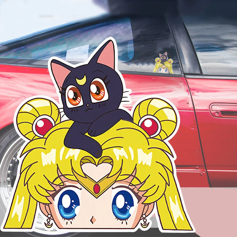 12x11cm Car Windshield Stickers Cute Sailor Moon Decals Decoration Non Reflective Stickers Helmets Accessories Electric Vehicle
12x11cm Car Windshield Stickers Cute Sailor Moon Decals Decoration Non Reflective Stickers Helmets Accessories Electric Vehicle