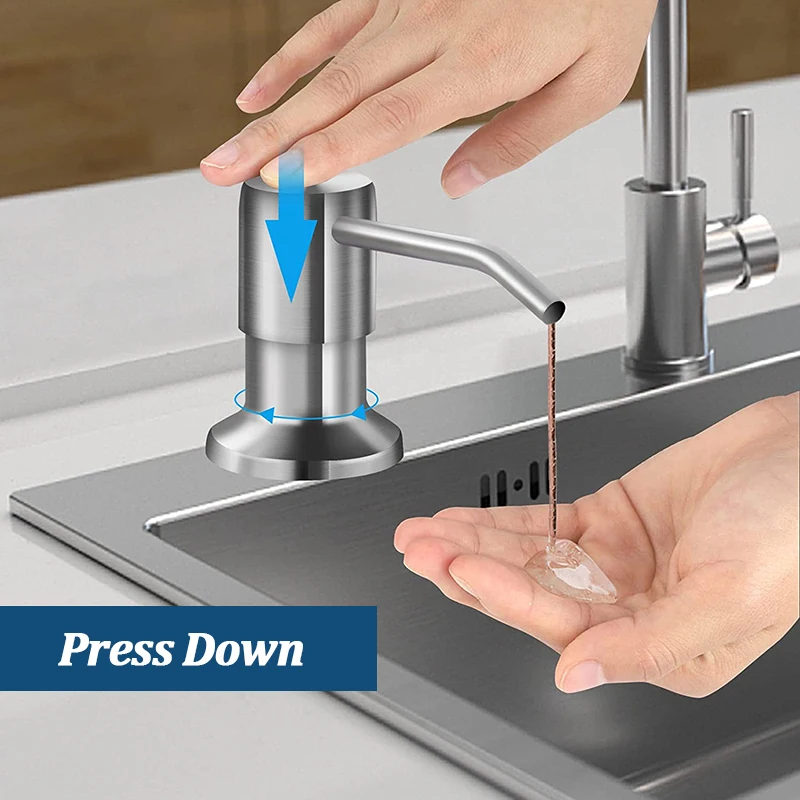 Stainless Steel Soap Dispenser Extension Tube Kit Kitchen Sink Liquid Soap Dispenser Bathroom Lotion Detergent Hand Press Pumps
Stainless Steel Soap Dispenser Extension Tube Kit Kitchen Sink Liquid Soap Dispenser Bathroom Lotion Detergent Hand Press Pumps