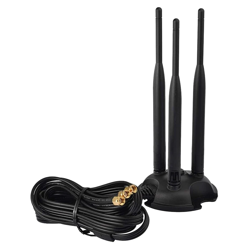 

Двухдиапазонная Wi-Fi антенна 2,4 ГГц 5 ГГц для настольного компьютера, беспроводной маршрутизатор Wi-Fi, внешний USB Wi-Fi адаптер