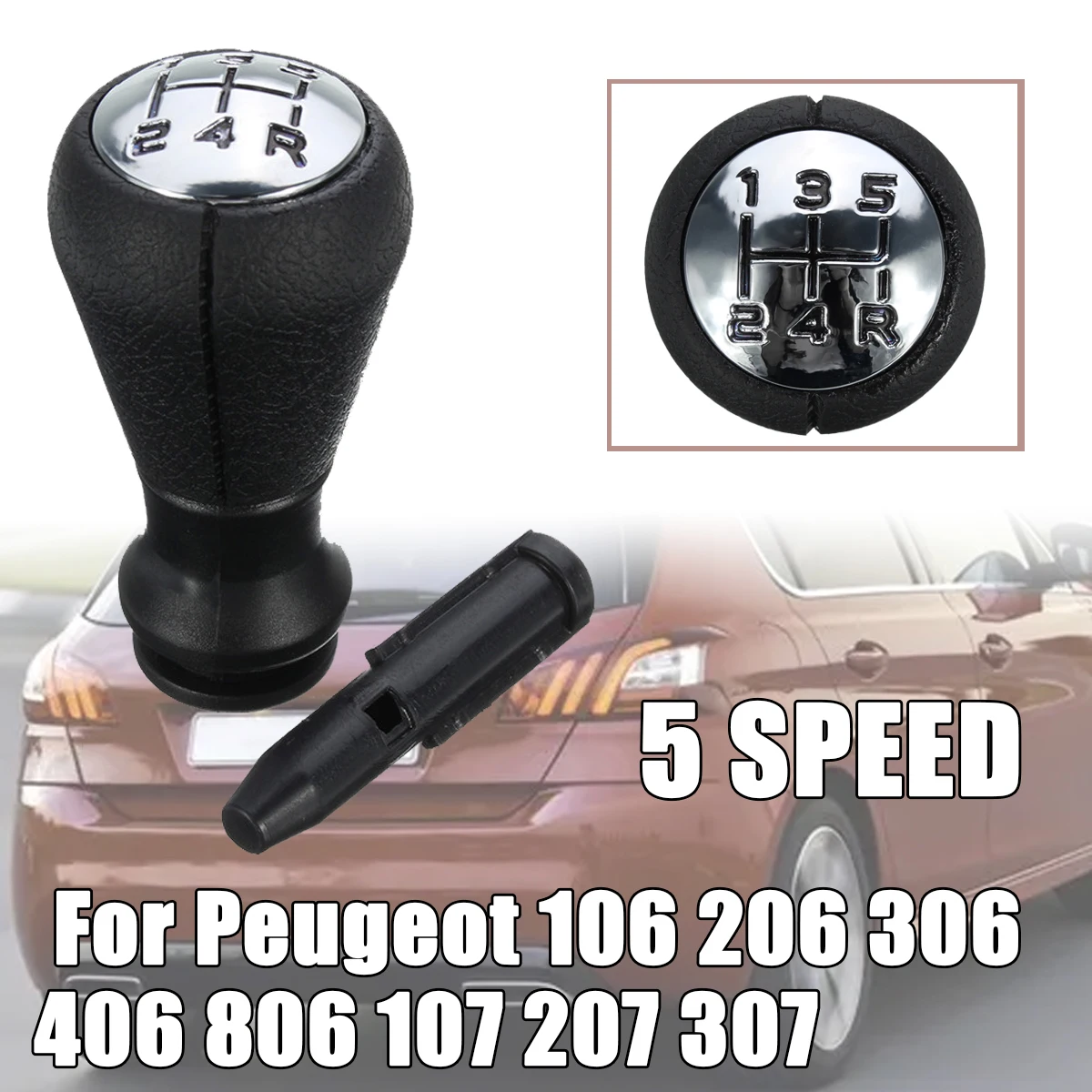 5 Speed Car Manual Gear Shift Knob Sleeve Adapter Lever For Peugeot 106 206 306 406 806 107 207 307 Car Accessories
5 Speed Car Manual Gear Shift Knob Sleeve Adapter Lever For Peugeot 106 206 306 406 806 107 207 307 Car Accessories