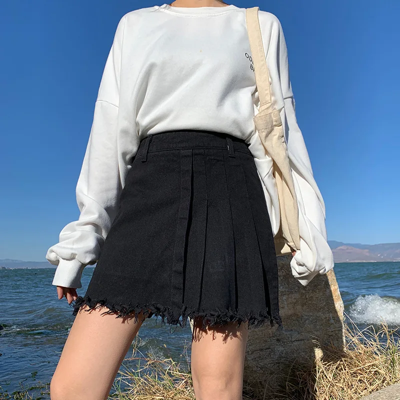 Fashion Retro Women Skirt Summer High Waist Korean Style Plus Size Skirt Package Hip Design Sense Jeans Harajuku S-4XL Design
Fashion Retro Women Skirt Summer High Waist Korean Style Plus Size Skirt Package Hip Design Sense Jeans Harajuku S-4XL Design