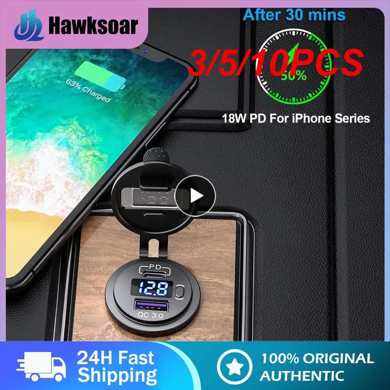3/5/10PCS Dc 12v-24v Efficient And Safe Qc3.0 Car Charger Portable Car Phone Power Adapter Fast Charging
3/5/10PCS Dc 12v-24v Efficient And Safe Qc3.0 Car Charger Portable Car Phone Power Adapter Fast Charging