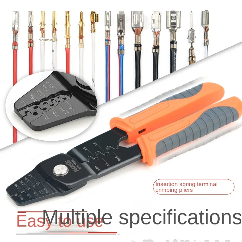 Car connector male and female pin connector crimping pliers Car wiring harness terminal pliers Plug crimping pliers 
Car connector male and female pin connector crimping pliers Car wiring harness terminal pliers Plug crimping pliers