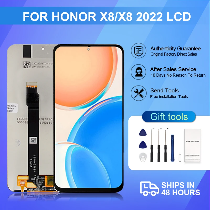 6.7 Inch X8 2022 Display For Huawei Honor X8 Lcd Touch Screen Digitizer TFY-LX1 TFY-LX2 TFY-LX3 X30I Assembly With Frame
6.7 Inch X8 2022 Display For Huawei Honor X8 Lcd Touch Screen Digitizer TFY-LX1 TFY-LX2 TFY-LX3 X30I Assembly With Frame