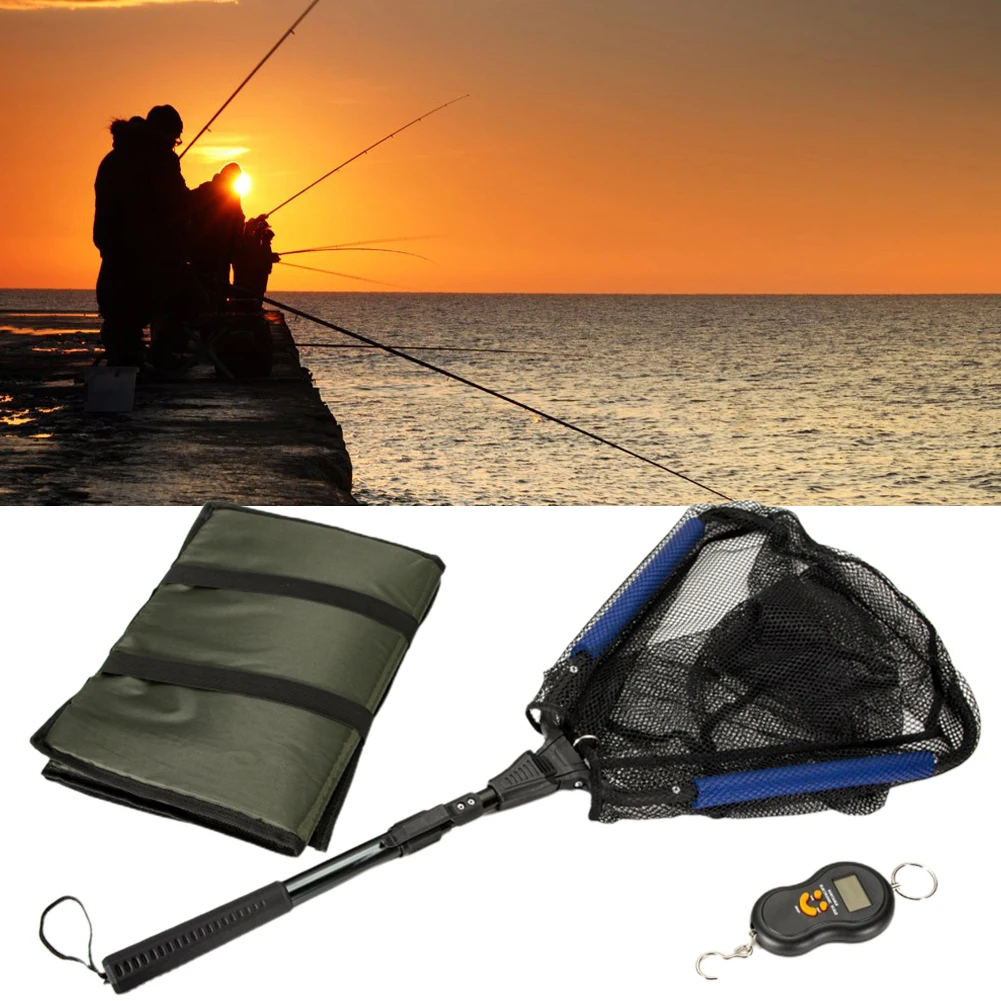 Fishing Unhooking Pad Multipurpose Foldable Carp Landing Mat+ Digital Scale+Landing Net For Outdoor Supplies High Quality
Fishing Unhooking Pad Multipurpose Foldable Carp Landing Mat+ Digital Scale+Landing Net For Outdoor Supplies High Quality
