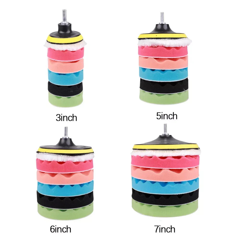 8pcs x 3''5''6''7''Waxing Sponge Buffing Pad Polishing Pad Kit Power Scrub For Car Repair Tools Auto Polisher And Home Cleaning
8pcs x 3''5''6''7''Waxing Sponge Buffing Pad Polishing Pad Kit Power Scrub For Car Repair Tools Auto Polisher And Home Cleaning