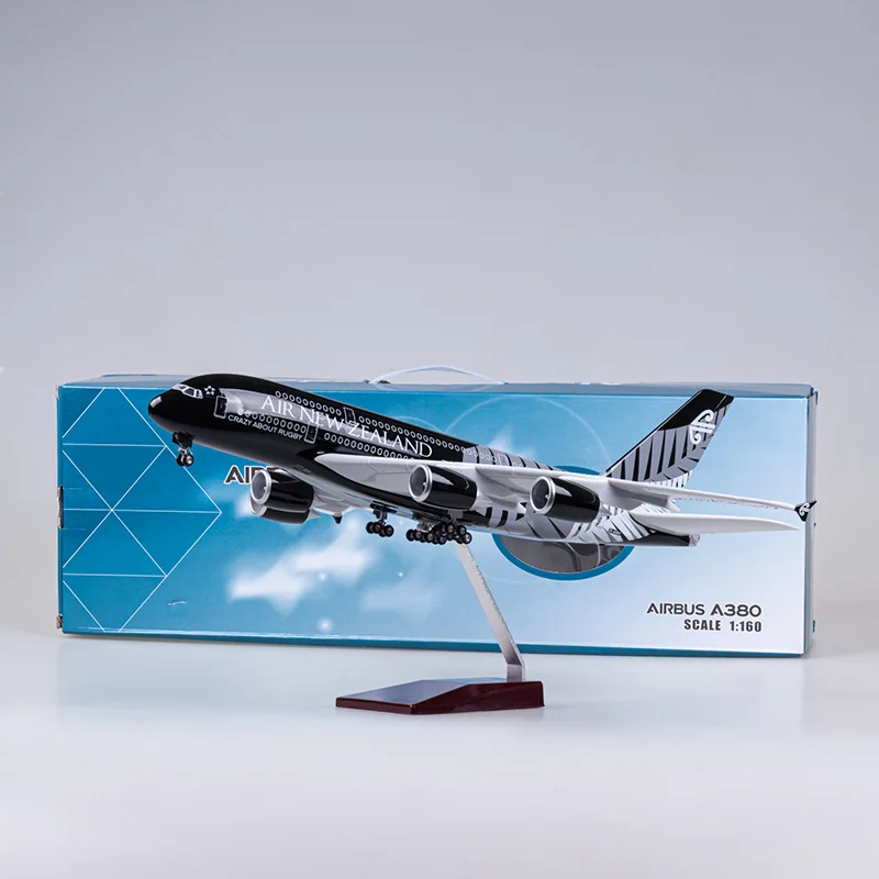47CM A380 Newzealand Aircraft New Zealand Airlines Model W Light and Wheel Landing Gear Diecast Plastic Resin Plane Toy
47CM A380 Newzealand Aircraft New Zealand Airlines Model W Light and Wheel Landing Gear Diecast Plastic Resin Plane Toy