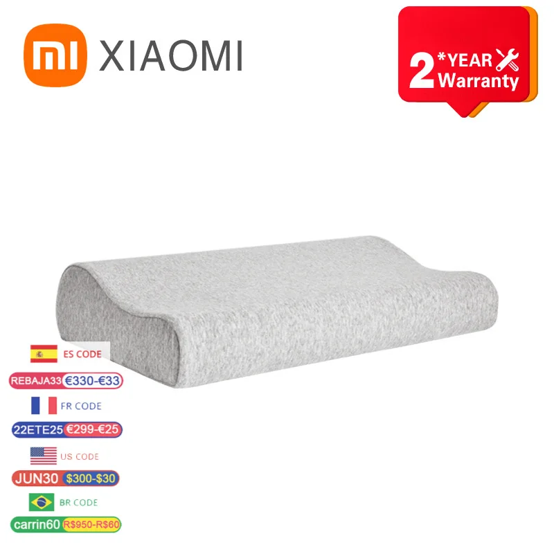 Подушка XIAOMI MIJIA из пены с эффектом памяти, ортопедическая протектор для шеи с медленным восстановлением формы, для сна, для взрослых, домашни...
Подушка XIAOMI MIJIA из пены с эффектом памяти, ортопедическая протектор для шеи с медленным восстановлением формы, для сна, для взрослых, домашни...