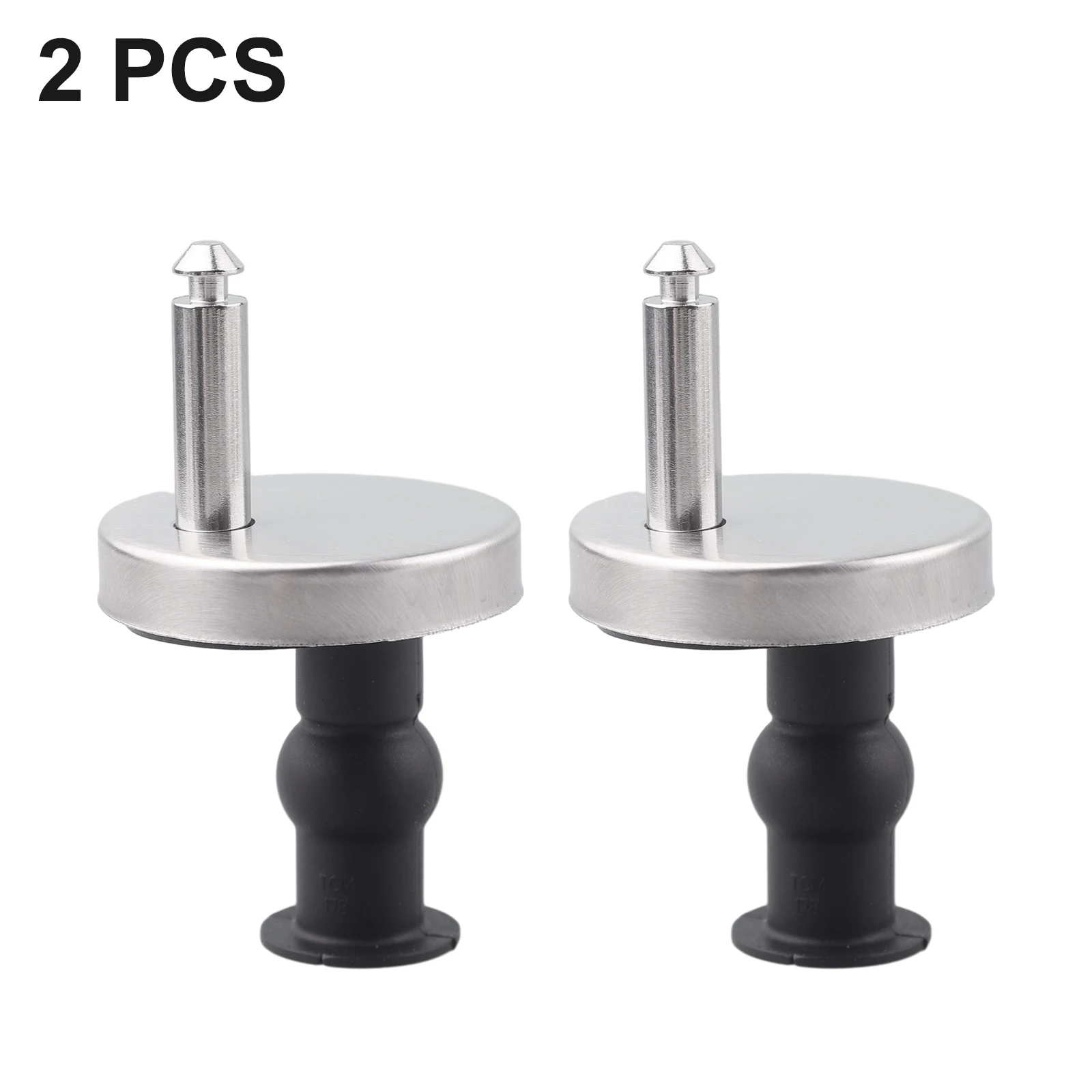 

2pcs Toilet Seat Hinges Top Close Soft Release Quick Fitting Stainless Steel Heavy Duty Hinge Replacement Furniture Hardware