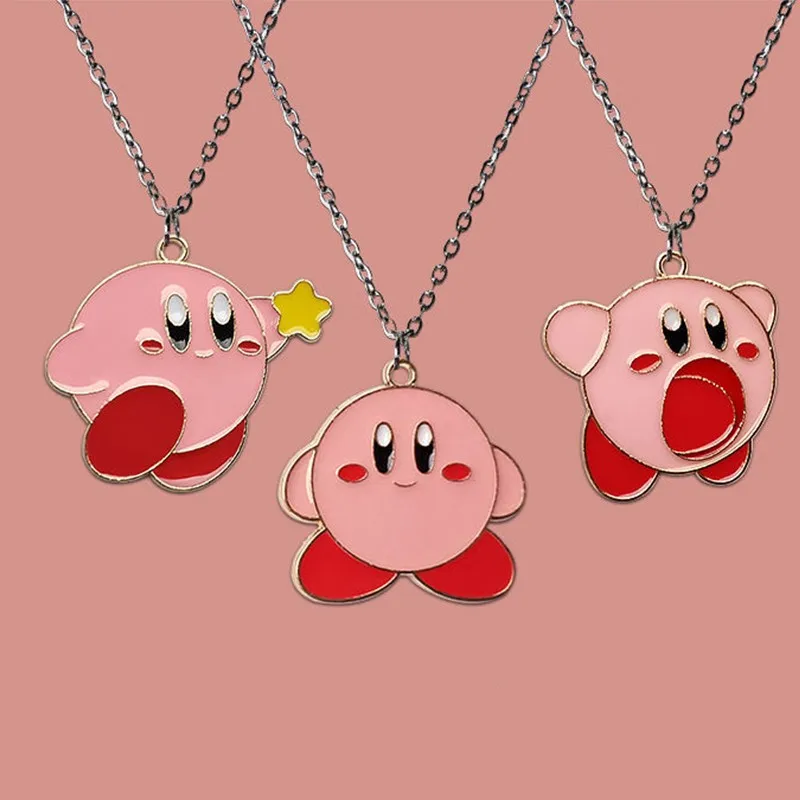 Японская металлическая кукла Kirbys с мультяшным рисунком, ожерелье с подвеской, кавайная девушка, цепочка до ключиц, модные ювелирные изделия, аксессуары, аниме
Японская металлическая кукла Kirbys с мультяшным рисунком, ожерелье с подвеской, кавайная девушка, цепочка до ключиц, модные ювелирные изделия, аксессуары, аниме