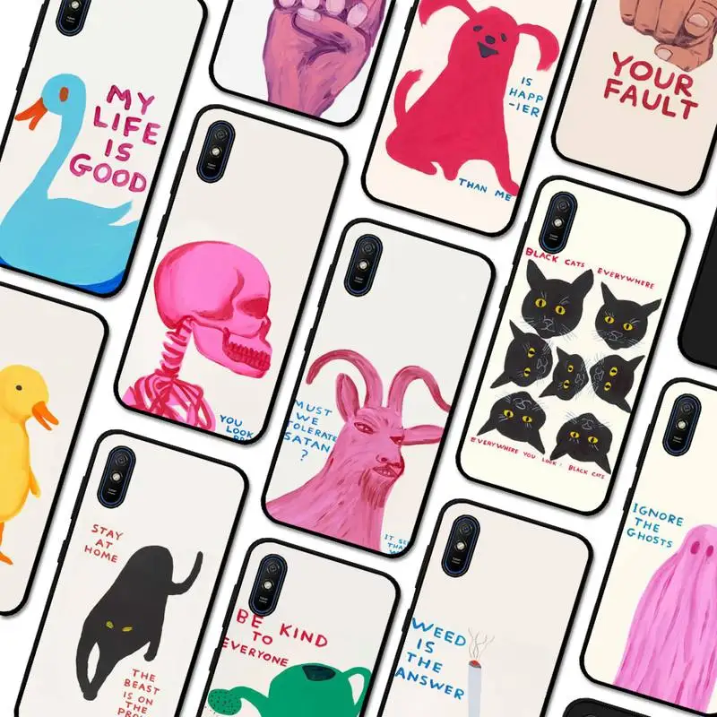 David Shrigley Visual Arts Phone Case For Redmi 5 6 7 8 9 10 plus pro 6 7 8 9 A GO K20 K30 K40 pro plus F3 Fundas
David Shrigley Visual Arts Phone Case For Redmi 5 6 7 8 9 10 plus pro 6 7 8 9 A GO K20 K30 K40 pro plus F3 Fundas