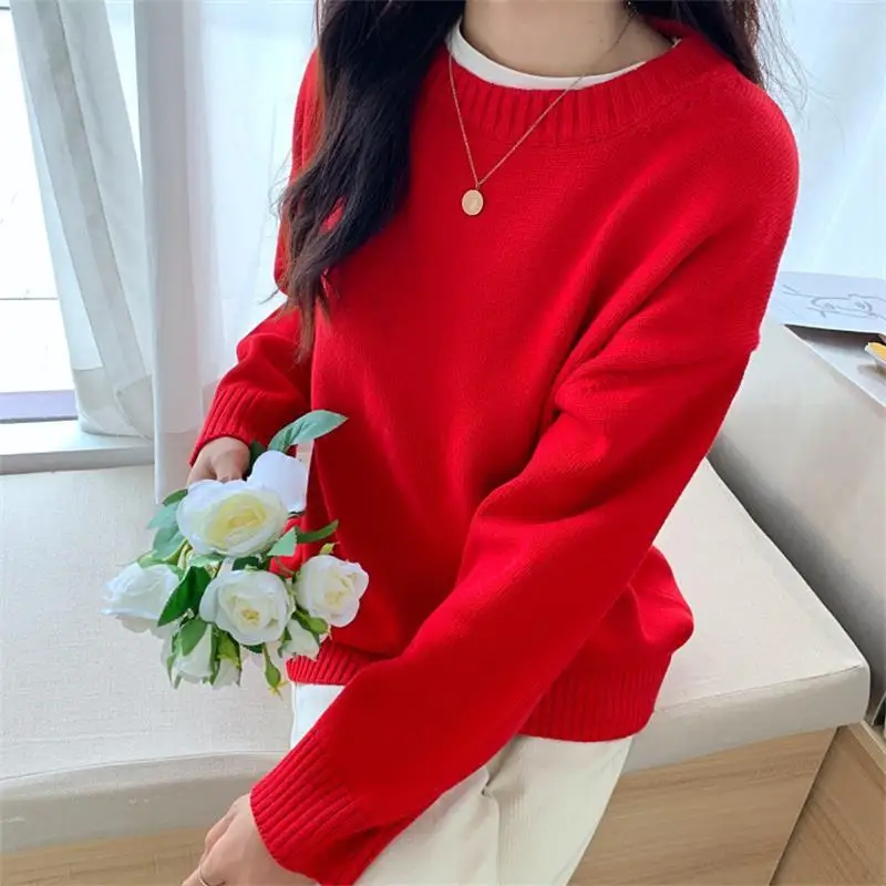2022 New Women Autumn Spring Clothes Fashion Solid O Neck Sweater Jumper Long-sleeved Knitted Pullovers Casual Female Tops N37
2022 New Women Autumn Spring Clothes Fashion Solid O Neck Sweater Jumper Long-sleeved Knitted Pullovers Casual Female Tops N37