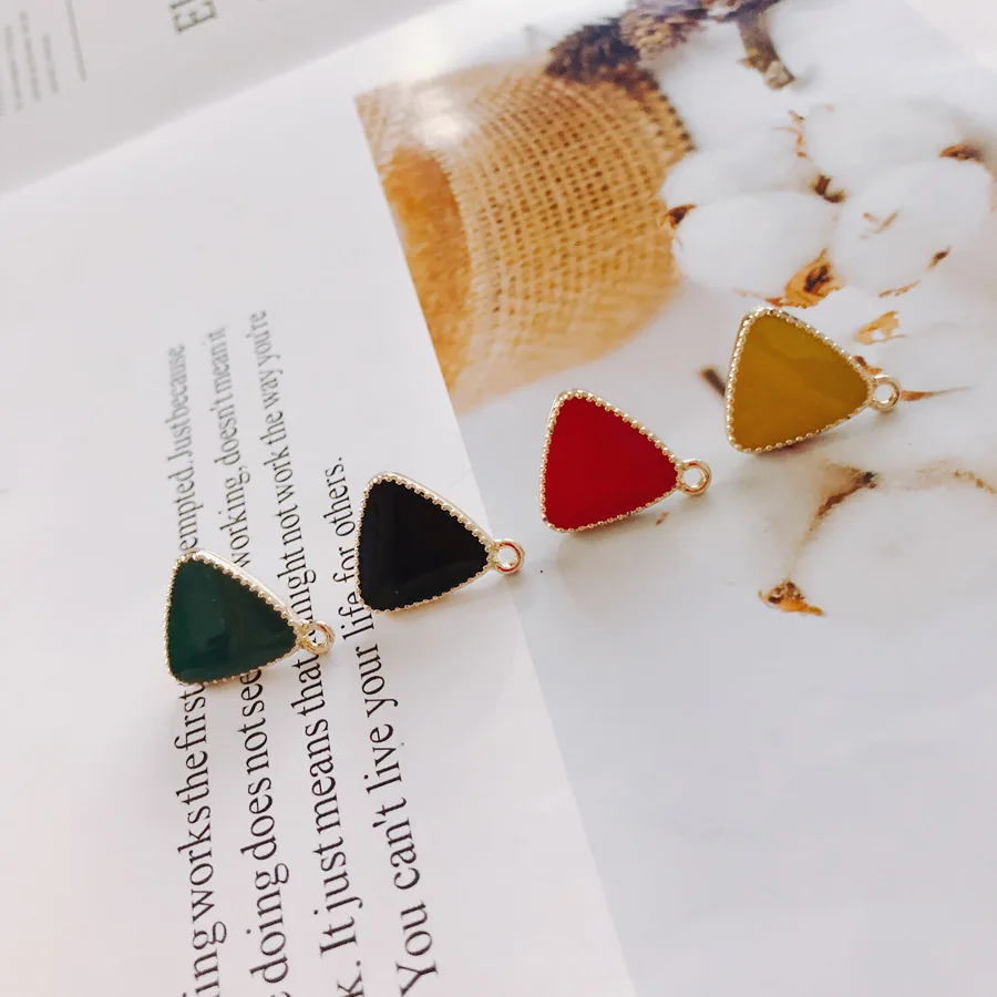10pcs Diy Stud Earring Settings Handmade Triangle Earrings Base Handmade Jewelry Making Findings Earrings Connectors Hooks
10pcs Diy Stud Earring Settings Handmade Triangle Earrings Base Handmade Jewelry Making Findings Earrings Connectors Hooks