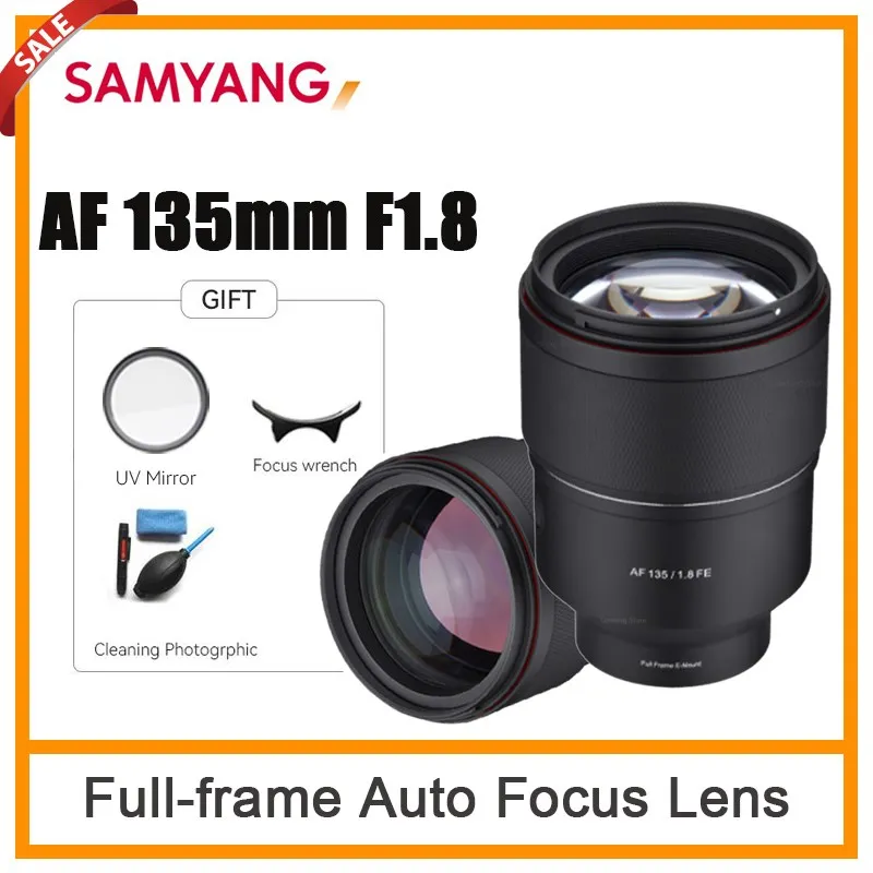 Samyang AF 135mm F1.8 Auto Focus FE Lens Full Frame Large Aperture Camera Lens for SONY FE Mount Cameras Alpha 1/7/7II/7III/7S
Samyang AF 135mm F1.8 Auto Focus FE Lens Full Frame Large Aperture Camera Lens for SONY FE Mount Cameras Alpha 1/7/7II/7III/7S