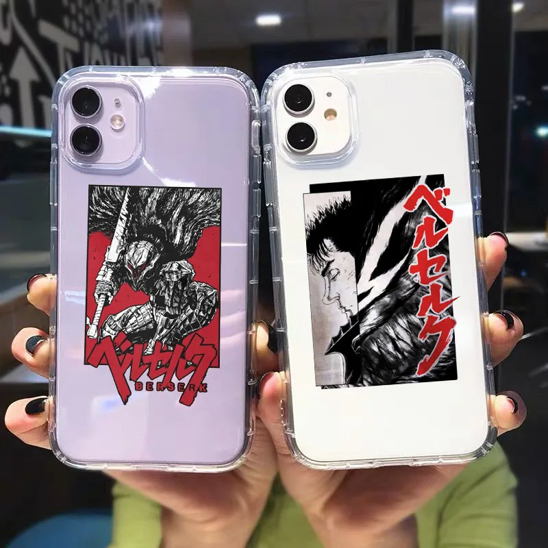 Anime Berserk Guts Shockproof Phone Case For iPhone 13 Pro max 11 12 XR SE20 8 7 Plus Swordsman Gatsu Sacrifice Zodd Clear Cover
Anime Berserk Guts Shockproof Phone Case For iPhone 13 Pro max 11 12 XR SE20 8 7 Plus Swordsman Gatsu Sacrifice Zodd Clear Cover
