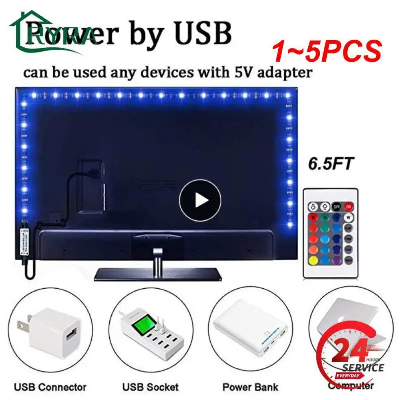 1~5PCS 5050 RGB Led Strip Lights 1M-30M 5V USB led strip TV BackLight Room Decoration Led Tape Diode Flexible Ribbon
1~5PCS 5050 RGB Led Strip Lights 1M-30M 5V USB led strip TV BackLight Room Decoration Led Tape Diode Flexible Ribbon