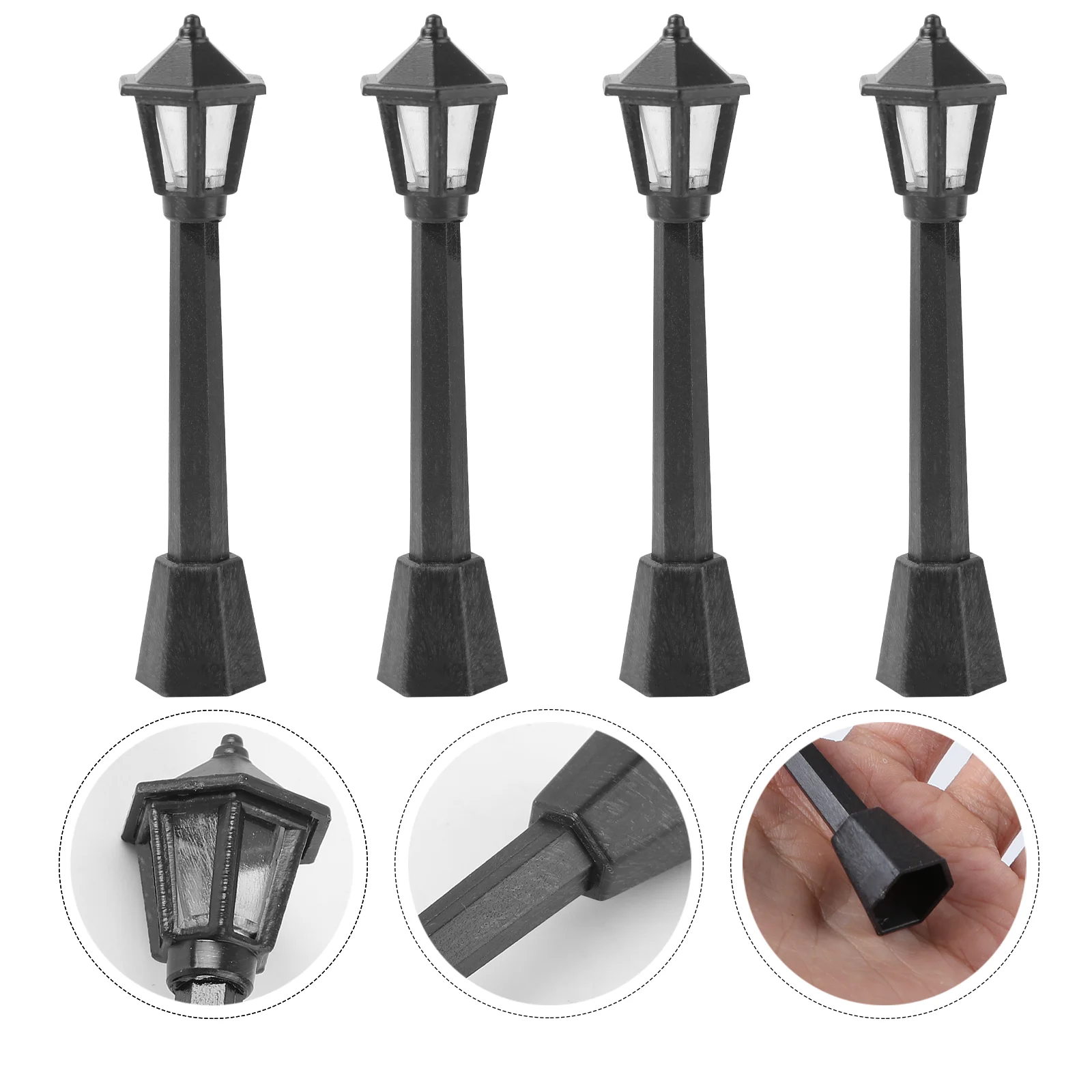 4 Pcs Street Light Child Outdoor Lantern Miniature Scenery Layout Kid House Toy Dollhouse Items
4 Pcs Street Light Child Outdoor Lantern Miniature Scenery Layout Kid House Toy Dollhouse Items