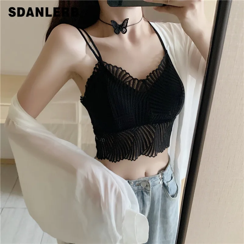 Sexy with Breast Pad Lace Crop Tops Beautiful Back Sling Vest Inner Match Bra Underwear Hollow Bottoming Shirt Female Fashion
Sexy with Breast Pad Lace Crop Tops Beautiful Back Sling Vest Inner Match Bra Underwear Hollow Bottoming Shirt Female Fashion