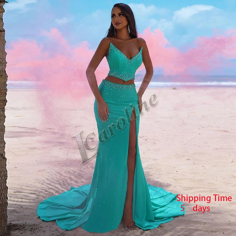 Caroline Beach Charming Dresses For Dancing Parties Mermaid Formal Gowns Suit Personalised Side Slit Vestidos Robes De Soirée
Caroline Beach Charming Dresses For Dancing Parties Mermaid Formal Gowns Suit Personalised Side Slit Vestidos Robes De Soirée