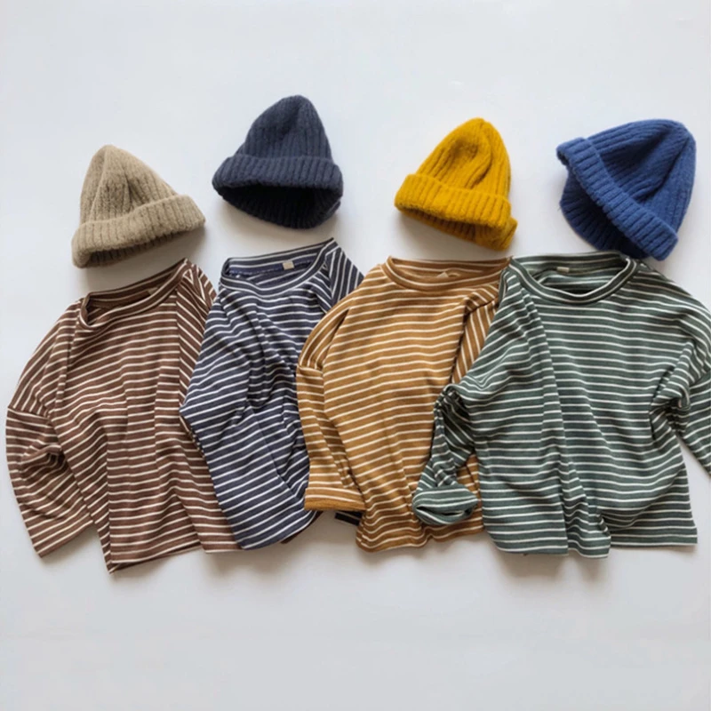 Kids Top T Shirt For Boy Striped Children Boys T Shirt Spring Autumn Kids Tshirt Cotton Long Sleeve Girls Tshirt Baby T-Shirts
Kids Top T Shirt For Boy Striped Children Boys T Shirt Spring Autumn Kids Tshirt Cotton Long Sleeve Girls Tshirt Baby T-Shirts