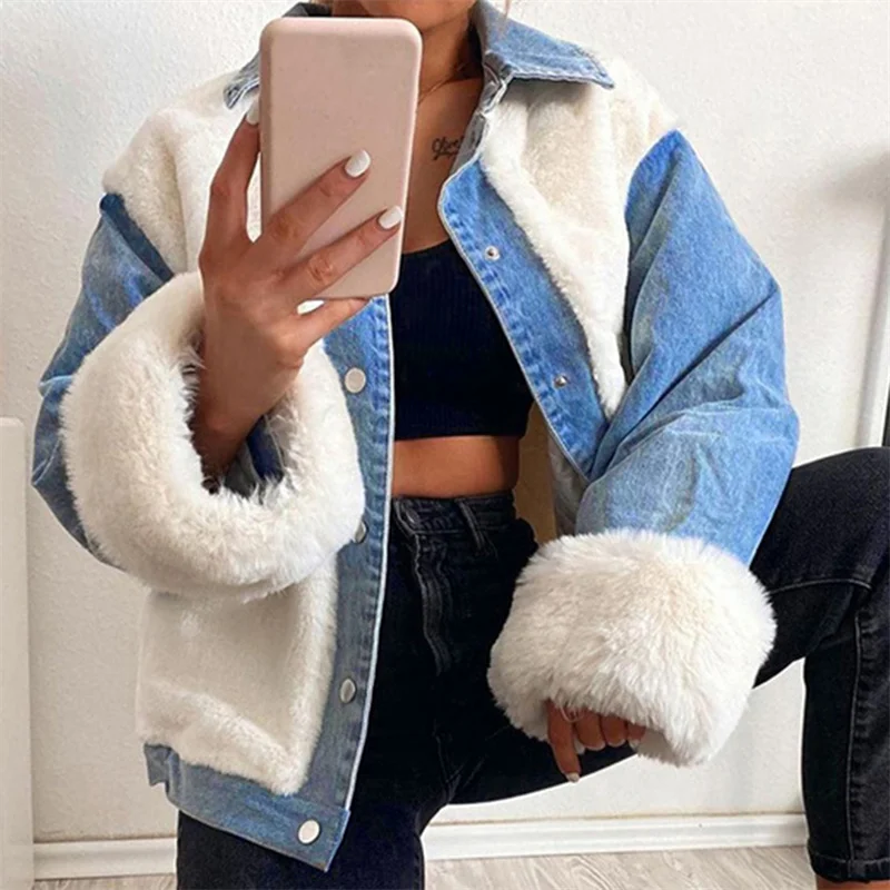 New Winter Thicken Warm Polyester Jacket Coat Women Casual Fashion Overcoat Fluffy Cozy Comfortable Warm Outerwear
New Winter Thicken Warm Polyester Jacket Coat Women Casual Fashion Overcoat Fluffy Cozy Comfortable Warm Outerwear