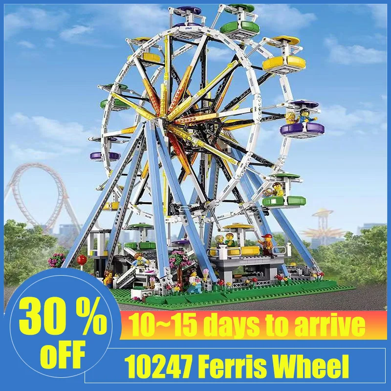 In Stock 10247 with Motor Ferris Wheel Street View Model Set 2464pcs Building Block Bricks Toys Education Birthday Gifts Toys
In Stock 10247 with Motor Ferris Wheel Street View Model Set 2464pcs Building Block Bricks Toys Education Birthday Gifts Toys