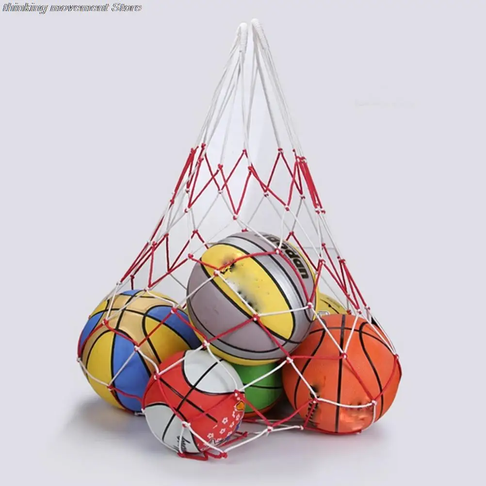 

10 Balls Carry Bag Outdoor Sports Portable Balls Volleyball Standard Nylon Thread Soccer Basketball Hoop Mesh Net Bag