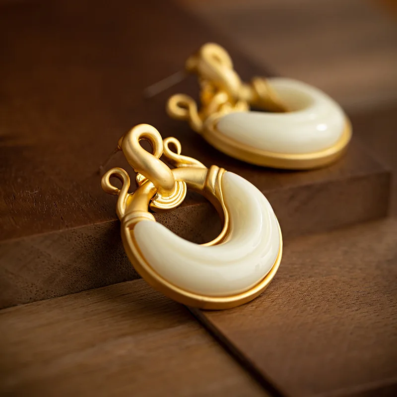 Винтажные серьги для женщин, элегантные круглые персонализированные серьги
Винтажные серьги для женщин, элегантные круглые персонализированные серьги