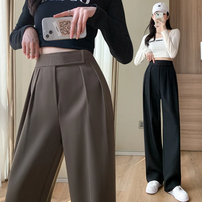 Elegant Women's Formal Trousers High Waist Ladies Casual Oversized Long Suit Pants
Elegant Women's Formal Trousers High Waist Ladies Casual Oversized Long Suit Pants