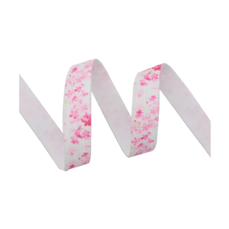 Wholesale 5/8" 15mm Heat Transfer Pink Flowers Print FOE Fold Over Elastic Ribbon 100Yards
Wholesale 5/8" 15mm Heat Transfer Pink Flowers Print FOE Fold Over Elastic Ribbon 100Yards