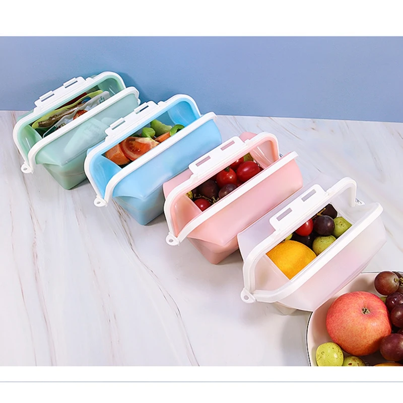 LUDA Food Storage Silicone Bag Zipper Closure Bag For Food Storage Reusable Freezer Fresh-Keeping Kitchen And Storage
LUDA Food Storage Silicone Bag Zipper Closure Bag For Food Storage Reusable Freezer Fresh-Keeping Kitchen And Storage