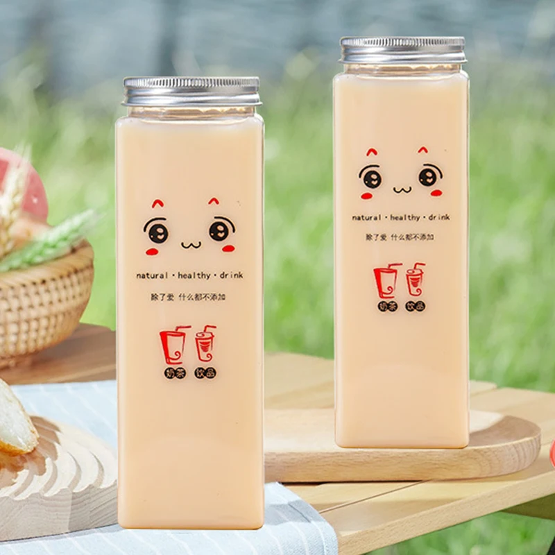 500ml Disposable Sealing Beverage Tea Storage Jar New Cartoon Pattern PET Cute Milk Tea Cups Square Bottle Cup 
500ml Disposable Sealing Beverage Tea Storage Jar New Cartoon Pattern PET Cute Milk Tea Cups Square Bottle Cup