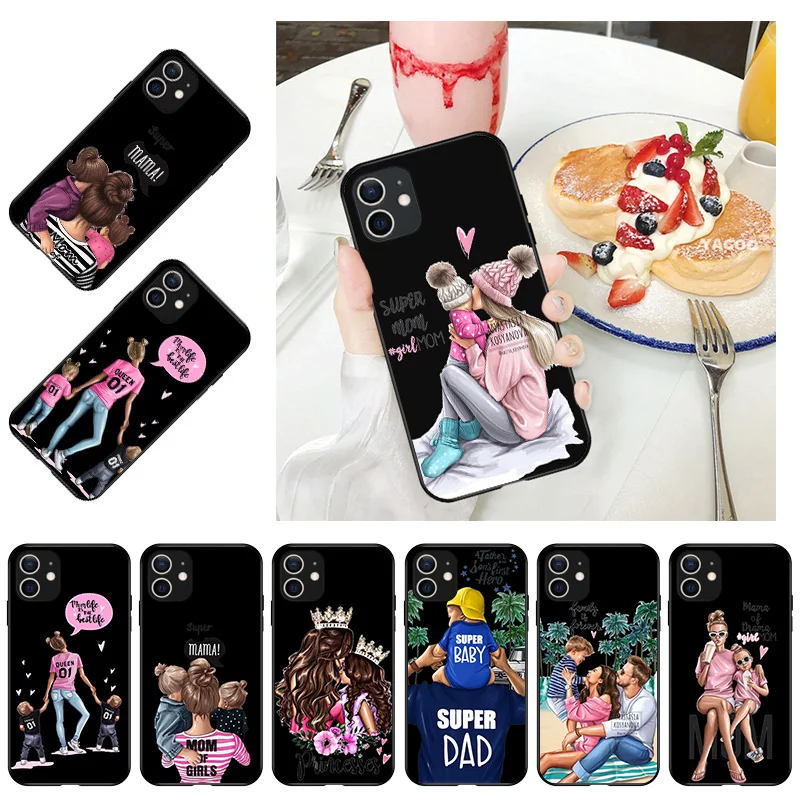 Black Brown Hair Baby Mom Girl Phone Case For iPhone 13 Pro Max 12 Mini 11 XR 7 8 6 Plus SE 2020 X XS Max Black Soft Back Cover
Black Brown Hair Baby Mom Girl Phone Case For iPhone 13 Pro Max 12 Mini 11 XR 7 8 6 Plus SE 2020 X XS Max Black Soft Back Cover