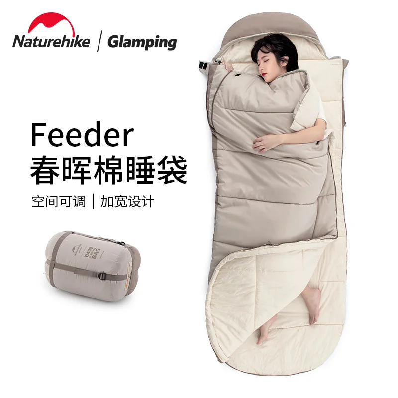 Natureheat Feeder Chunhui Sleeping Bag Adult Tent Camping Outdoor Autumn and Winter Thickened Cotton Sleeping Bag
Natureheat Feeder Chunhui Sleeping Bag Adult Tent Camping Outdoor Autumn and Winter Thickened Cotton Sleeping Bag