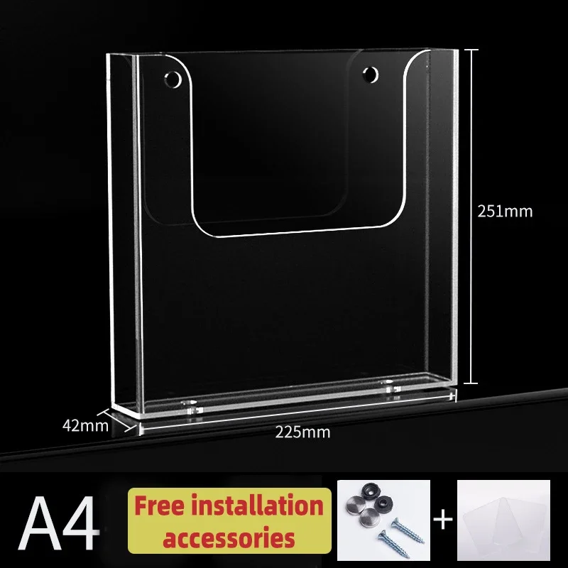 Прозрачный акриловый настенный органайзер для файлов А4
Прозрачный акриловый настенный органайзер для файлов А4