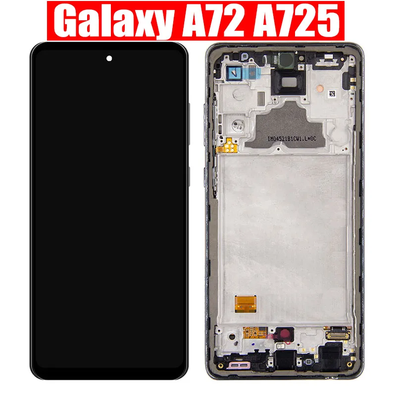 

6.7" For Samsung Galaxy A72 A725 A725F/DS LCD Display Screen Touch Panel Digitizer Assembly For Samsung A725F LCD Pantalla Frame