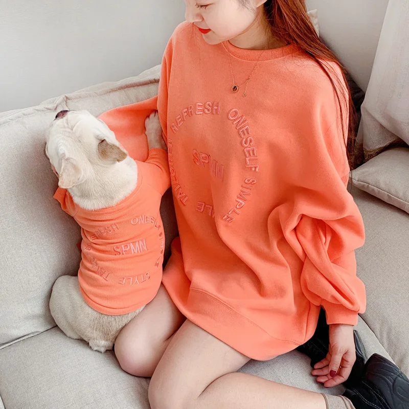 The New Pet Clothes Dog Clothes Parent-child Wear Spring and Autumn Hoodie Pure Cotton Seven Colors Seven Sizes Leisure
The New Pet Clothes Dog Clothes Parent-child Wear Spring and Autumn Hoodie Pure Cotton Seven Colors Seven Sizes Leisure