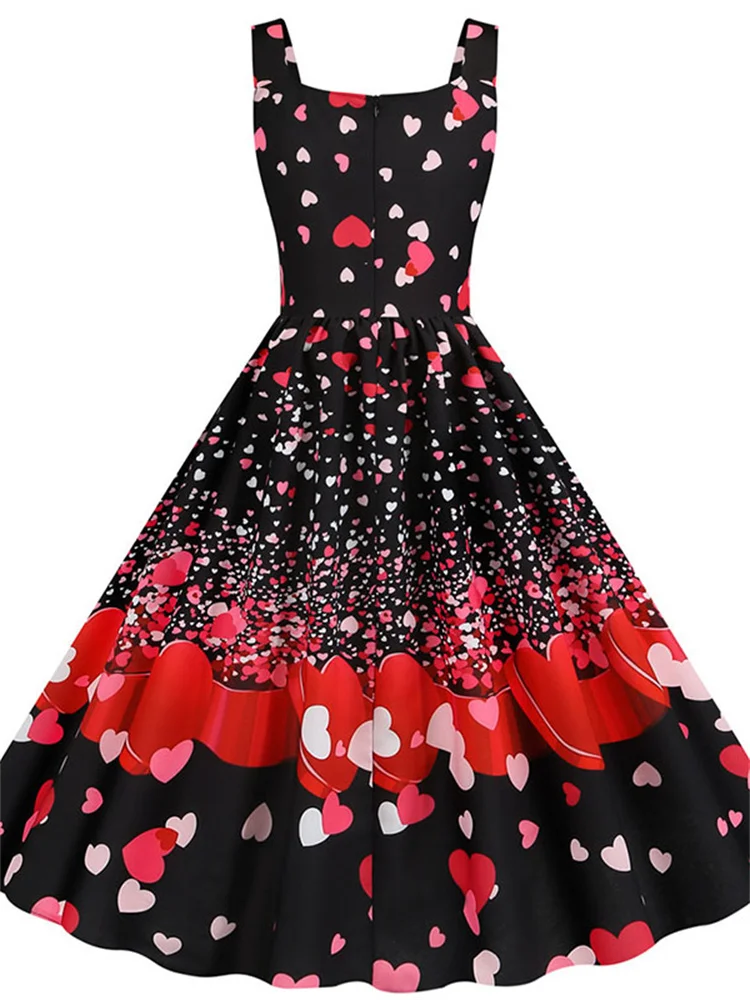 2022 New Summer Music Note Floral Print Women Fashion Sexy Party Dresses Spaghetti Strap Vintage Swing Robe Valentine's Vestidos
2022 New Summer Music Note Floral Print Women Fashion Sexy Party Dresses Spaghetti Strap Vintage Swing Robe Valentine's Vestidos
